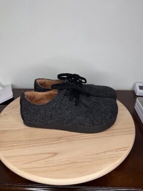 KALSO EARTH FAROE LOKAH BLACK WOOL WOMEN Shoes Negative Heel Size 7.5 NEW